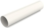 Rura spustowa PVC 100x3000 bezkielichowa, kolor biały RAL9010, system rynnowy "Karolina"
