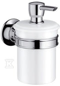 Dozownik mydła Hansgrohe Axor Montreux z porcelany - nikiel szczotkowany 42019820