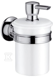 Dozownik mydła Hansgrohe Axor Montreux z porcelany - nikiel szczotkowany 42019820
