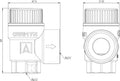 Zawór bezpieczeństwa MS 1/2"x3/4" 1,5 bar do C.O.