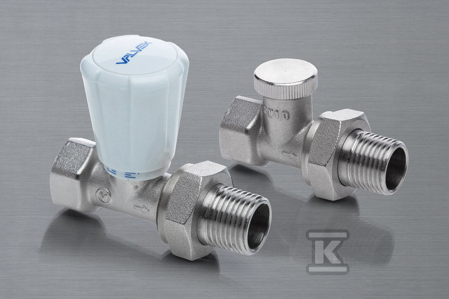 Zestaw grzejnikowy tradycyjny prosty ACTIV PLUS (PS15, ZO-P-15) niklowany 1/2"