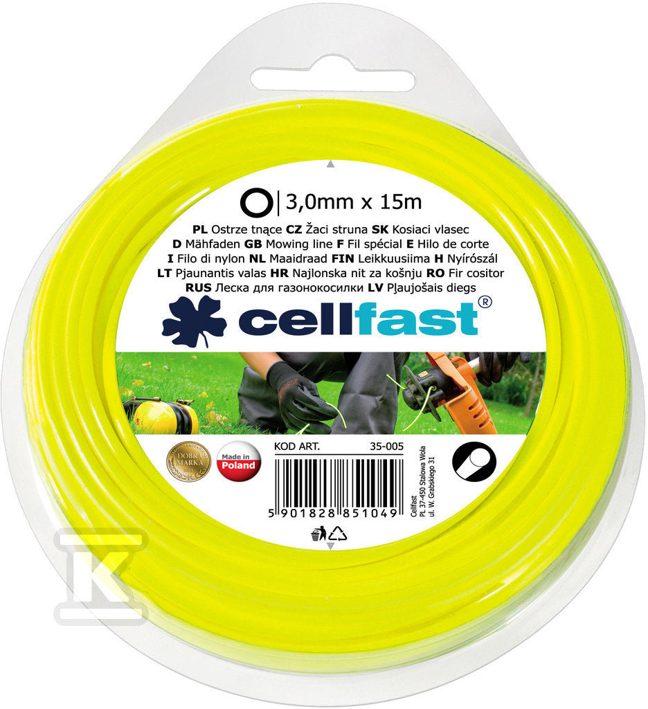 Żyłka tnąca - okrągłe 3,0mm x 15mb