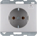 Gniazso SCHUKO Berker K.5 aluminium