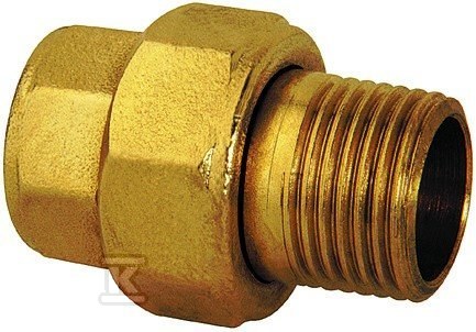 Śrubunek Twist prosty krótki 1 1/2" mosiądz