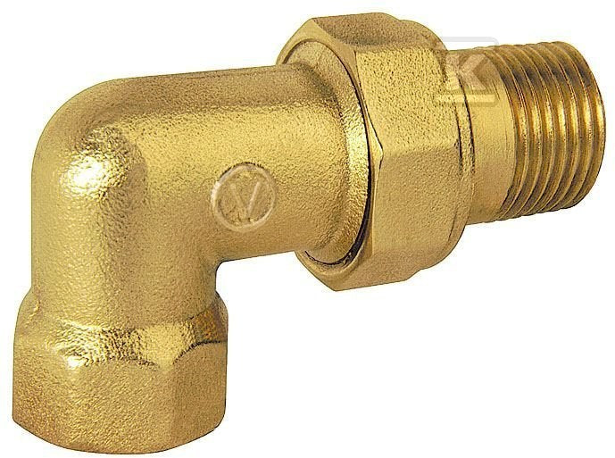 Śrubunek Twist kątowy 3/4" mosiądz