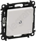 Przycisk przełączy NO/NC podświetlany biały 6 A - 250 V~ VALENA LIFE