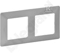 Ramka X2 aluminium VALENA LIFE