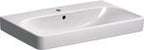 Umywalka Smyle Square B90 cm, H16.5 cm, T48 cm, z przelewem, z otworem na baterię, KeraTect