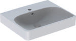 Umywalka kompaktowa Smyle Square B50 cm, H16 cm, T41 cm, z przelewem, z otworem na baterię