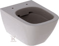 Miska wisząca WC Smyle Square lejowa, B35 cm, H33 cm, T49 cm, krótka, Rimfree