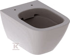 Miska wisząca WC Smyle Square lejowa, B35 cm, H33 cm, T49 cm, krótka, Rimfree