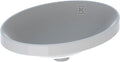Umywalka Variform wpuszczana w blat, owalna, B55 cm, H17.8 cm, T40 cm, bez przelewu, bez otworu na baterię