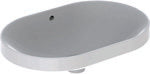Umywalka Variform wpuszczana w blat, eliptyczna, B60 cm, H17.8 cm, T40 cm, bez przelewu, bez otworu na baterię, KeraTect