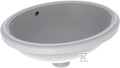 Umywalka podblatowa Variform, owalna, B49.5 cm, H18 cm, T42 cm, z przelewem, bez otworu na baterię