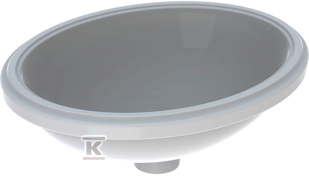 Umywalka podblatowa Variform, owalna, B49.5 cm, H18 cm, T42 cm, bez przelewu, bez otworu na baterię