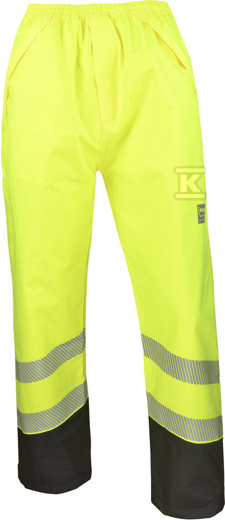 Spodnie shell HI-VI (fluo) żółte L
