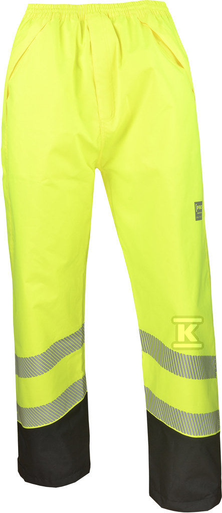 Spodnie shell HI-VI (fluo) żółte XL