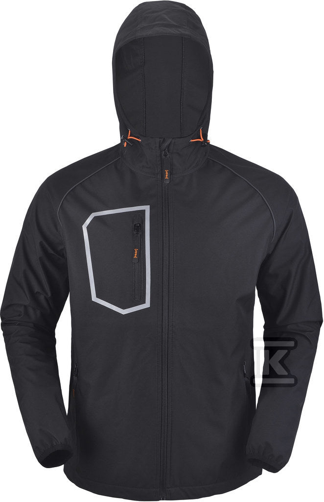 Lekka kurtka softshell czarna XXL