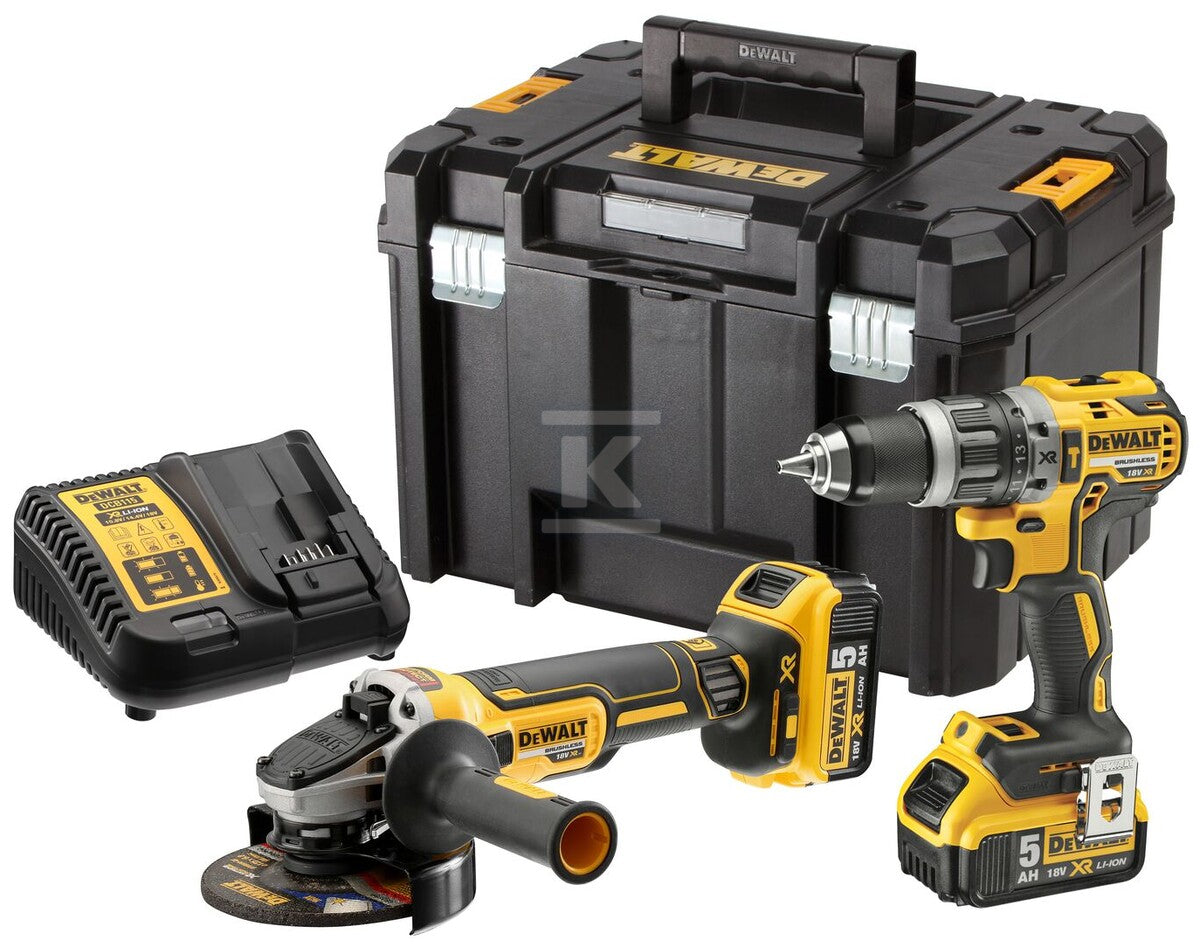 18V XR Zestaw dwóch narzędzi bezszczotkowych - 2 X 5 Ah DCK2080P2T-QW