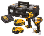18V XR Zestaw dwóch narzędzi bezszczotkowych - 2 X 4 Ah DCK2062M2T-QW
