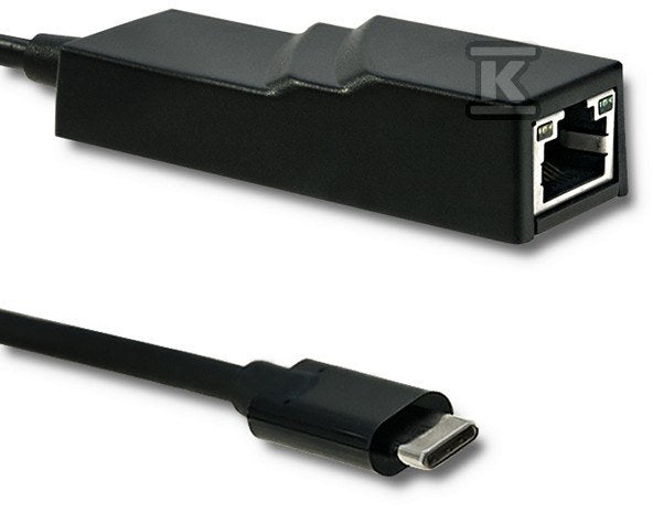 Adapter USB typ C męski/ RJ-45 żeński 20cm