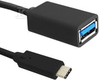 Kabel USB 3.1 typ C męski USB 3.0 A żeński 0.25m