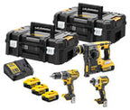 18V XR Zestaw 4 narzędzi bezszczotkowych - 3 X 5 Ah DCK422P3-QW