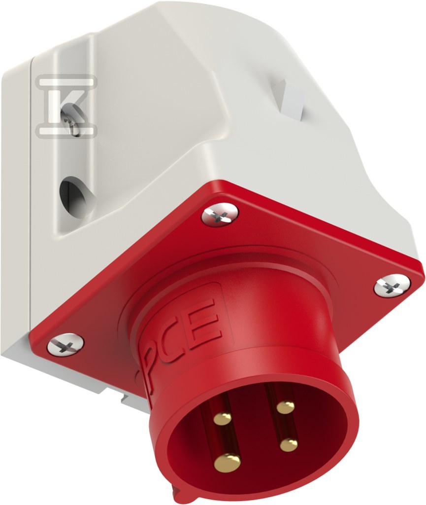 Wtyczka odbiornikowa (stała) 16A 3P+Z 400V IP44