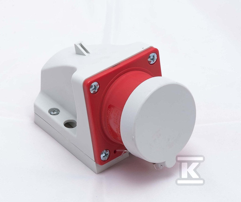 Wtyczka odbiornikowa (stała) 16A 3P+Z+N 400V z zatyczką IP44