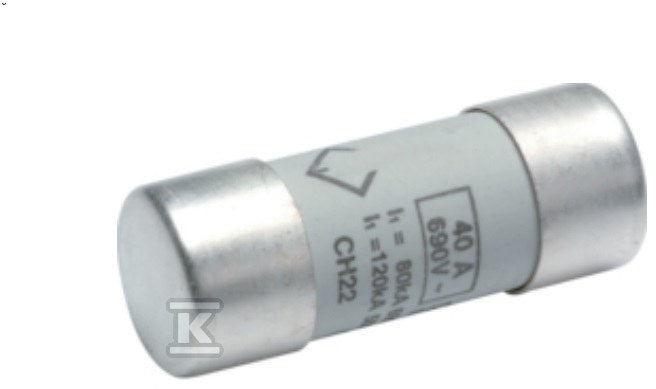 Wkładka bezpiecznikowa cylindryczna CH-22 22x58mm gG 20A 500VAC