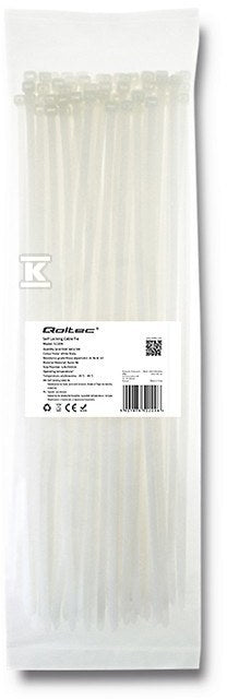 Opaska zaciskowa 4.8*350mm Nylon UV Biała