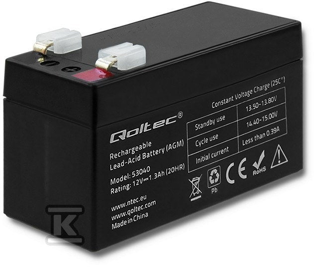 Akumulator AGM 12V 1.3Ah max. 19.5A