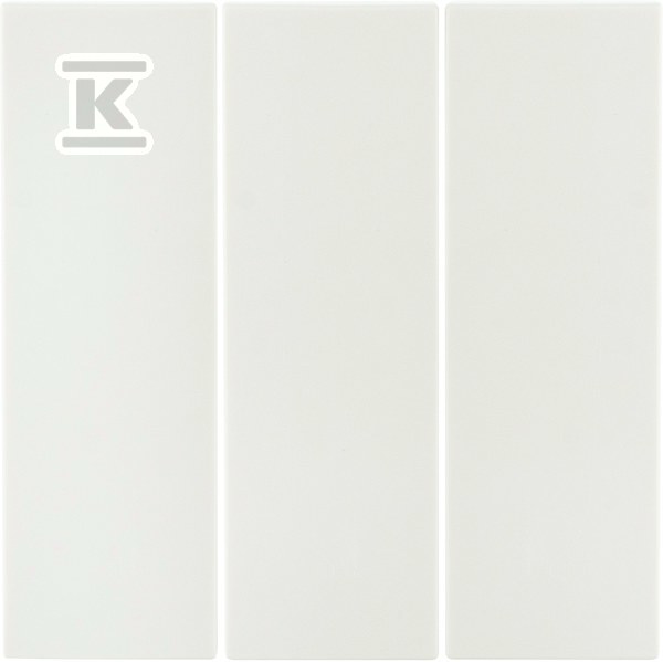 Klawisze do łącznika 3-klawiszowego, kremowy, połysk, B.Kwadrat