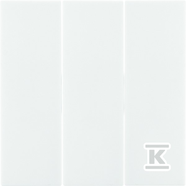 Klawisze do łącznika 3-klawiszowego, biały, połysk, B.Kwadrat
