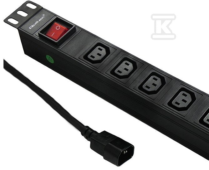 Listwa zasilająca do szafy RACK 19" 1U 10A PDU 8xIEC C13 2m