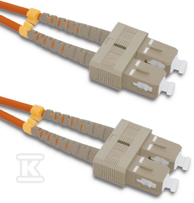 Patchcord światłowodowy SC/UPC - SC/UPC Multimode 50/125 OM2 Duplex 5m