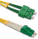 Patchcord światłowodowy SC/APC - LC/APC Singlemode 9/125 G652D Duplex 1m
