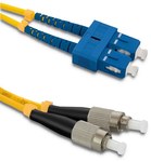 Patchcord światłowodowy SC/UPC - FC/UPC Singlemode 9/125 G652D Duplex 1m