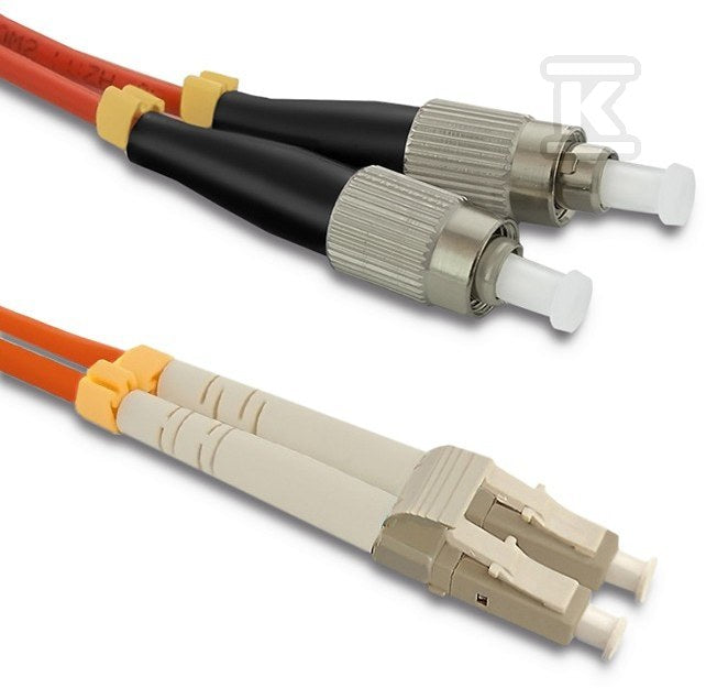 Patchcord światłowodowy LC/UPC - FC/UPC Multimode 50/125 OM2 Duplex 2m