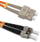Patchcord światłowodowy SC/UPC - ST/UPC Multimode 50/125 OM2 Duplex 1m