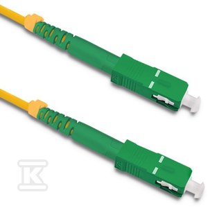 Patchcord światłowodowy SC/APC - SC/APC Singlemode 9/125 G652D Simplex 15m