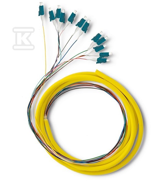 Pigtail światłowodowy 12xLC/UPC Singlemode G657A2 2m