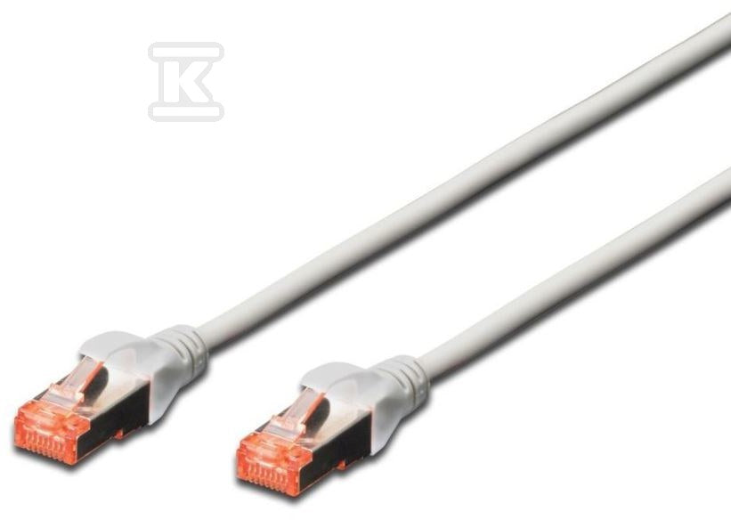 Patchcord RJ45/RJ45 S/FTP kat.6 szary 5m