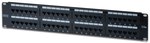 Patch-panel 19" 24x RJ45 U/UTP kat. 5e 1U czarny (RAL 9005)