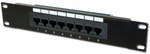 Patch-panel 19" 24x RJ45 U/UTP kat. 5e 1U czarny (RAL 9005)