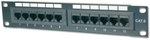 Patch-panel 19" 24x RJ45 U/UTP kat. 5e 1U czarny (RAL 9005)