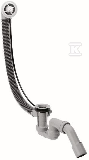 Hansgrohe Flexaplus, elastyczny odpływ i przelew wannowy G 1 1/2, długość cięgła Bowdena 520 m 58140180