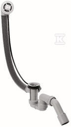 Hansgrohe Flexaplus, elastyczny odpływ i przelew wannowy G 1 1/2, długość cięgła Bowdena 520 m 58140180