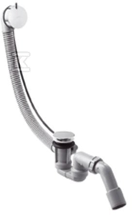 Hansgrohe Flexaplus S, elastyczny odpływ i przelew wannowy G 1 1/2 - chrom 58150000
