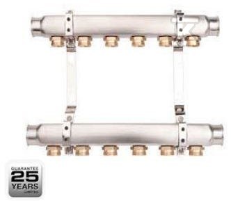 Rozdzielacz BASE Inox K2-12 G1"-G3/4" liczba obiegów 12